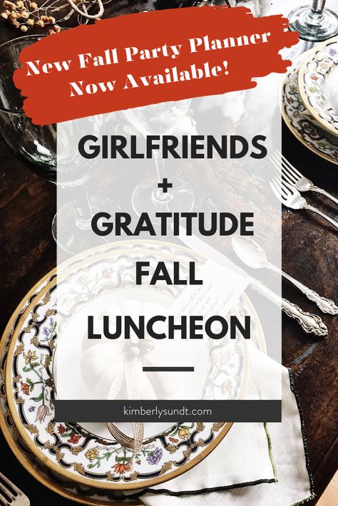 Girlfriend Fall Luncheon 2023 Ladies Luncheon Menu Ideas, Girls Luncheon, Luncheon Menu, Luncheon Ideas, Fall Brunch, Fall Menu, Fall Dinner Party, Friendsgiving Dinner, Party 2023