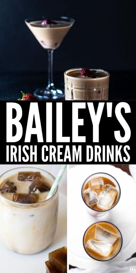 Irish Cream Liquor Drinks, Baileys Vodka Recipes, Best Baileys Drinks, Bailey Cocktails Recipes, Drinks Made With Baileys, Drinks Using Baileys Irish Cream, Baileys Smores Drink, Irish Cream Cocktail Recipes, Cocktails With Baileys Irish Cream