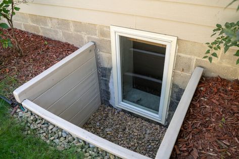 How Much Does an Egress Window Cost to Install? Basement Ventilation, Window Replacement Cost, Egress Window Well, Basement Window Well, Finishing Basement Walls, Window Well Cover, Skylight Window, Egress Window, Window Well