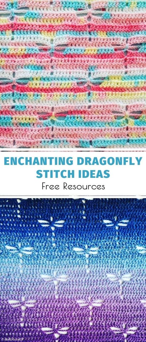 Dragonfly Stitch Crochet Projects Crochet Dragonfly Blanket Pattern, Crochet Dragon Fly Blanket Free Pattern, Dragonfly Filet Crochet Pattern Free, Dragonfly Knitting Pattern, Dragonfly Blanket Crochet Pattern Free, Dragon Fly Crochet Pattern Free, Crochet Dragonfly Shawl, Firefly Crochet Patterns, Crochet Dragonfly Blanket