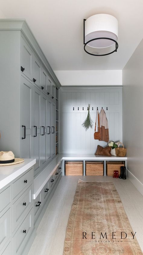 Huge Mudroom Ideas, 12x12 Mudroom Layout, Organized Mudroom Ideas, Mudroom Remodel Before And After, Huge Mudroom Laundry Room, Extra Large Mudroom, Cool Mudroom Ideas, Stairs In Laundry Room, Mudroom With Lots Of Storage