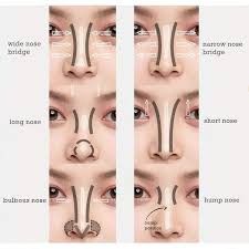 Contour For Wide Nose, Hooked Nose, Bulbous Nose, Parts Of The Nose, Makeup Contouring, Nose Contour, Contouring Makeup, Gothic Ideas, Nose Makeup