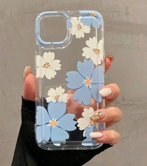 Diy Flower Phone Case, Mobile Covers Aesthetic, Phone Cover Painting Ideas, Phone Cover Ideas Aesthetic, Coque Aesthetic, Mobile Case Diy, Casetify Cases, Clear Phone Case Design, Artsy Phone Cases