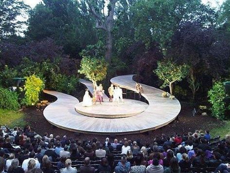 Open Air Theatre, Open Air Theater, Outdoor Stage, Outdoor Theater, Landscape And Urbanism, Landscape Architecture Design, Urban Park, Theatre Design, Salou