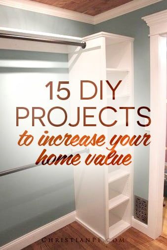 Diy Projects To Increase Home Value, Architecture Renovation, Diy Organizer, Home Remodeling Diy, 15 Diy, Diy Home Repair, Diy Remodel, Home Upgrades, Home Repairs