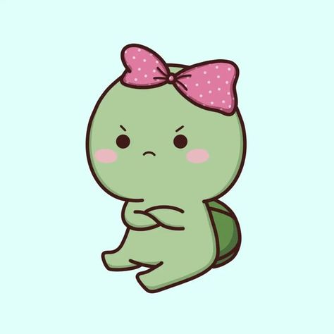 Chibi Dinosaur Kawaii, Kawaii Turtle Wallpaper, Cute Cartoon Turtle, Cute Turtle Cartoon Kawaii, Cute Turtle Cartoon, Cute Turtle Drawings, Kawaii Turtle, Turtle Drawing, Cute Bunny Cartoon