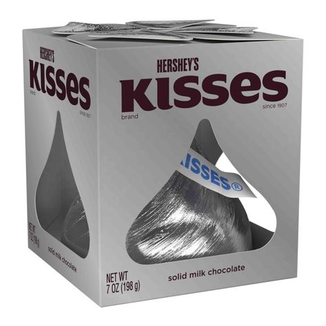 Hershey's Kisses Solid Milk Chocolate, 7 Oz. - Walmart.com - Walmart.com Hershey Kisses Chocolate, Giant Chocolate, Hershey's Kisses, Milk Chocolate Candy, Kisses Chocolate, Chocolate Assortment, Hershey Chocolate, Hershey Kisses, Chocolate Eggs