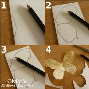 Diy Papillon, How To Make Butterfly, Butterfly Craft, Butterfly Template, Diy Butterfly, Paper Butterflies, Diy Simple, Paper Butterfly, Paper Flowers Craft