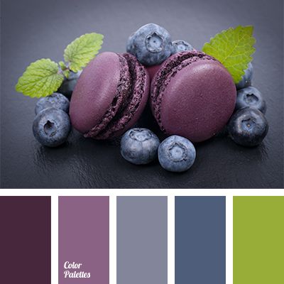 Rich blueberry shades will look good and contrasting against the background of relatively bright green. This color solution will fit perfectly into a well-. In Color Balance, Color Concept, Color Palette Ideas, Wall Living Room, Color Schemes Colour Palettes, Palette Ideas, Color Palate, Design Seeds, Color Palette Design