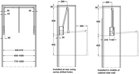 Pull Down Wardrobe Rail, for Internal Wardrobe Width 770-1200 mm, 2004 - Häfele U.K. Shop Wardrobe Fittings, Steel Wardrobe, Wardrobe Rail, Dressing Room Closet, Furniture Fittings, Architecture Design Concept, Room Closet, Fitted Furniture, Dressing Room Design