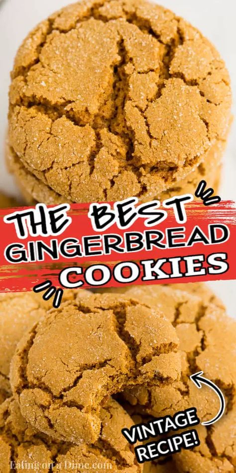 Skip the old fashion Gingerbread cookies. Try this delicious soft and chewy gingerbread cookies recipe today. It wont disappoint! Old Fashion Gingerbread, Soft And Chewy Gingerbread Cookies, Best Gingerbread Cookie Recipe, Gingerbread Cookies Recipe, Best Gingerbread Cookies, Chewy Ginger Cookies, Ginger Cookie Recipes, Chewy Gingerbread Cookies, Gingersnap Cookies