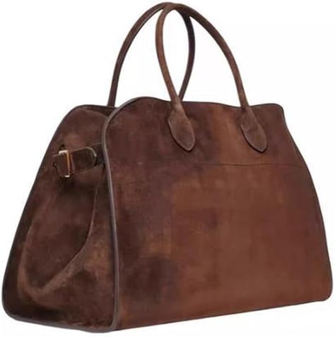 Amazon.com: Generic Soft Genuine Leather Satchels Bags for Women, Top-Handle Tote Bags, Leather Armpit Bag,Casual Shoulder Hobo Waterproof commuter Bag(Color:Brown Suede,Size:Large) : Clothing, Shoes & Jewelry Suede Tote Bag, Suede Tote, Suede Handbags, Travel Handbags, Leather Satchel Bag, Cute Tote Bags, Women Vintage, Leather Satchel, Leather Tote Bag