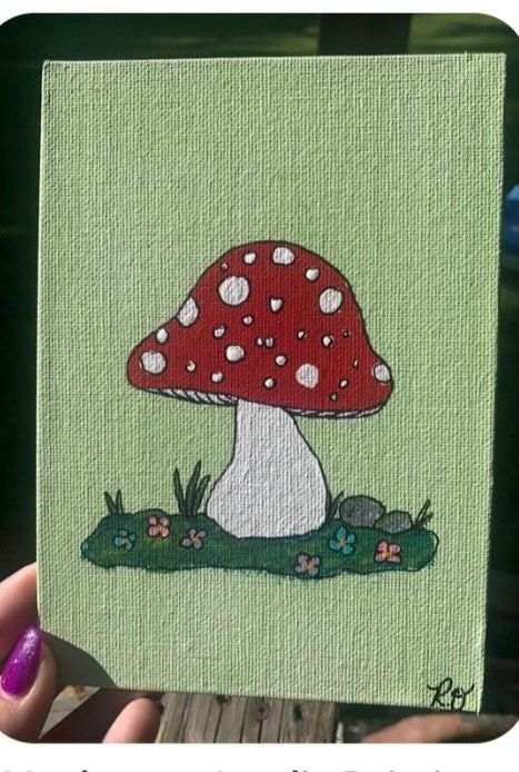 Cute Easy Paintings, Small Canvas Paintings, Hippie Painting, Simple Canvas Paintings, Cute Canvas Paintings, Easy Canvas Art, Canvas Painting Designs, Cute Canvas, Cute Paintings