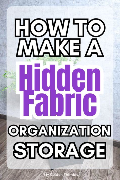 DIY Hidden Fabric Storage For Sewing Room Organization Craft Storage For Small Spaces, Sewing Room Storage Ideas Small Spaces, Sewing Closet Organization, Organization Sewing Room, Fabric Storage Ideas Small Spaces, Craft Room Fabric Storage, Dream Craft Room Sewing Studio, Craft Fabric Storage, Storage Ideas For Fabric