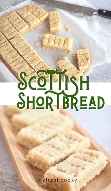 These are the BEST Classic Shortbread cookies from The Fresh Cooky. Our family has been making this recipe for decades, received from a Scottish family friend. Easy, buttery, traditional Scottish shortbread cookie recipe with only 4 ingredients, easily adapted to be Gluten Free. A great cookie for Christmas baking. Recipe via @thefreshcooky Shortbread Cookie Recipe Christmas, Traditional Shortbread Recipe, Scottish Shortbread Cookies, Best Shortbread Cookies, Scottish Shortbread, Short Bread, Christmas Shortbread, Shortbread Recipe, Scottish Recipes