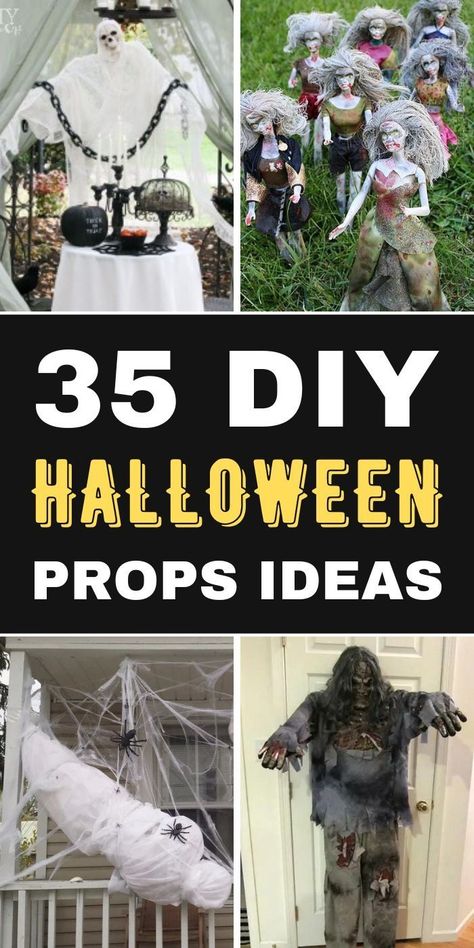 Halloween is a time for spooky decorations, trick-or-treating, and most of all – fun! If you're looking to add some excitement to your Halloween celebrations this year, why not try making some of your own props? Here are 35 best DIY Halloween props ideas you should try. Make Your Own Outdoor Halloween Decorations, Creepy Halloween Decorations Diy Scary, Easy Creepy Halloween Decorations, Cheap Diy Haunted House Ideas, Spooky Diy Halloween Decor Outdoor, Scary Ideas For Halloween, Cheap Spooky Halloween Decorations, Easy Diy Spooky Halloween Decorations, Easy Halloween Diy Decorations Outdoor