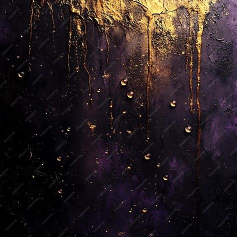 A purple background with a gold swirl of liquid on it | Premium AI-generated image Dark Purple And Yellow Aesthetic, Gold And Purple Background, Purple Gold Aesthetic, Purple And Gold Aesthetic, Blood Hunter, Gold Tapestry, Purple Star, Gold And Purple, Gold Aesthetic