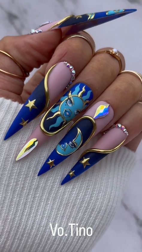 Crazy Nail Designs, Nails Design With Rhinestones, Crazy Nails, Bling Acrylic Nails, Luxury Nails, Fancy Nails, Dope Nails, Best Acrylic Nails, Valentines Nails