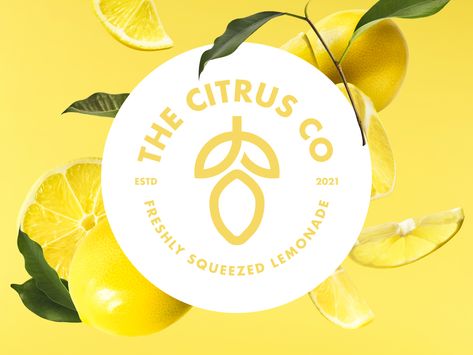 Lemonade Branding, Lemon Branding, Lemonade Logo, Lemon Logo, School Works, Lemonade Bar, Lemonade, Lemon, Branding