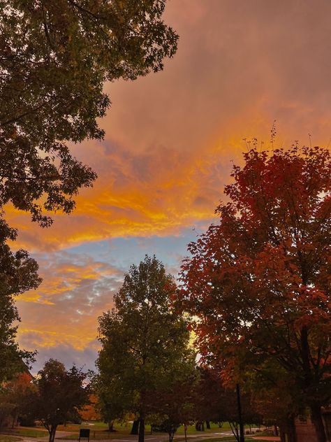 Fall Aesthetic Sunset, Retro Autumn Aesthetic, Autumn Sky Aesthetic, Fall Sky Aesthetic, Fall Sunset Aesthetic, Autumn Evening Aesthetic, Amberly Core, Autumn Sunset Aesthetic, Sienna Core Aesthetic