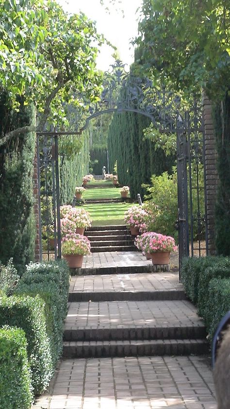 filoli 109 Formal Garden, Modern Garden Design, Secret Gardens, The Secret Garden, Formal Gardens, Garden Pathway, Garden Gate, Gorgeous Gardens, Alam Yang Indah