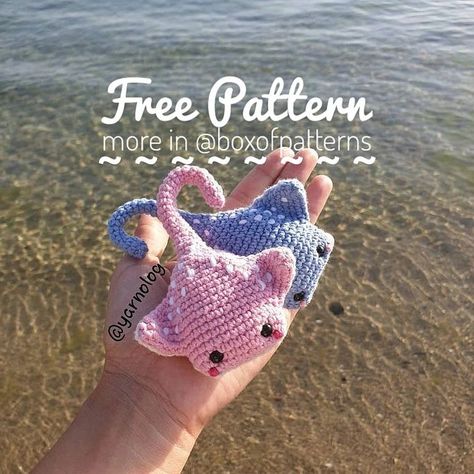 stingray crochet pattern free • Instagram Crochet Stingray Pattern Free, Crochet Bear Patterns, Easy Crochet Animals, Crochet Shop, Custom Crochet, Fish Patterns, Crochet Chart, Crochet Patterns For Beginners, Free Crochet Patterns