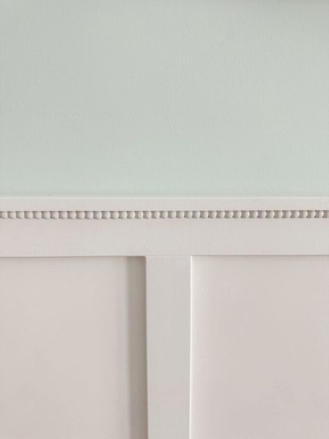 The hottest design trend for 2024, this DIY wood bobbin trim for your board and batten will change the game! It's such a fun and darling addition to your wall paneling and it's perfect for a bedroom, playroom or entryway. You can even add them to dressers and cabinets! Interior Wall Trim Ideas, Master Bath With Board And Batten, Small Room Board And Batten, Unique Wall Trim Ideas, Board And Batten In Half Bath, Scalloped Wall Diy, Pink Board And Batten Bathroom, Cottage Wall Panelling, Wood Bobbin Trim