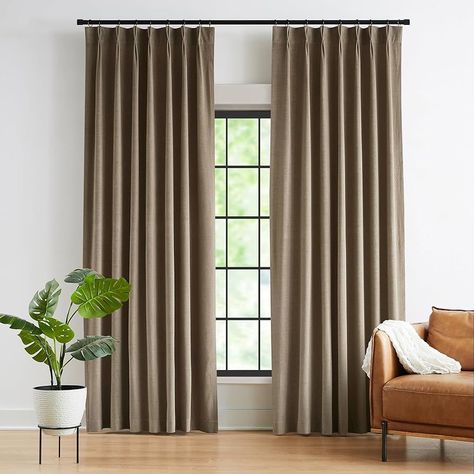 Becki Owens x Livabliss Margaret … curated on LTK Pinch Pleated Curtains, Long Room, Drapes For Living Room, Pinch Pleat Curtains, Drape Panel, Good Environment, Pleated Curtains, Velvet Curtains, Window Drapes