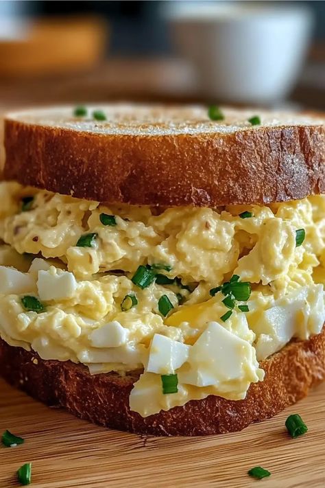 Simple Cold Sandwich Recipes, Egg Salad Sandwiches For A Crowd, Breakfast Egg Salad Sandwich, Quick Egg Salad, Egg Salad Simple, Mexican Egg Salad Recipe, Simple Egg Salad Sandwich Recipe, Cheese Salad Sandwich, Egg Salad Grilled Cheese