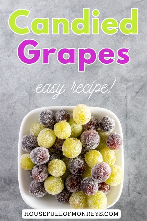 Easy Candied Grapes, Desserts Using Grapes, Candy Grapes Recipes Kool Aid, Frozen Sugared Grapes, Frozen Cotton Candy Grapes, How To Make Crunchy Grapes, Pink Candied Grapes, Easy Candy Grapes Recipes, Diy Candied Grapes