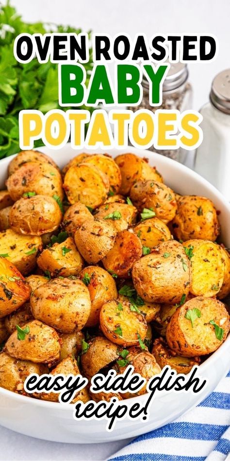 Roasted Baby Potatoes Recipe For New Potatoes, Baby Dutch Yellow Potatoes Recipes Oven, How To Cook Petite Potatoes, Small Colored Potatoes Recipe, Small Gold Potatoes, Roasted Small Yellow Potatoes, Dutch Yellow Baby Potatoes Recipe, Ranch Baby Potatoes, Baby Bakers Potatoes Recipes