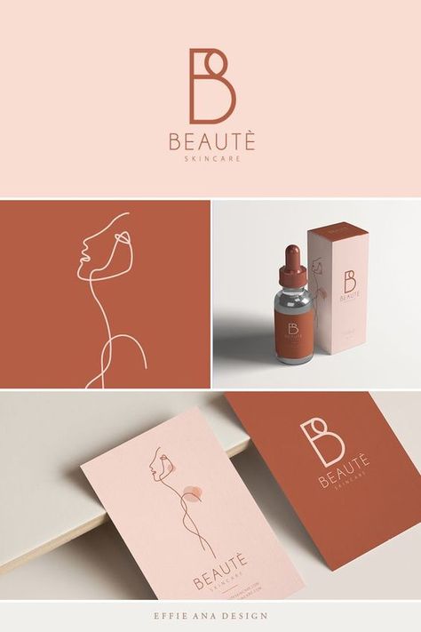 Beauty Brand Logo Design, Beauty Logos Ideas, Beauty Brand Logo Ideas, Cosmetics Branding Design, Medical Spa Branding, Cosmetic Branding Design, Cosmetic Logo Design Branding, Skincare Packaging Design Inspiration, Beauty Business Logo Ideas