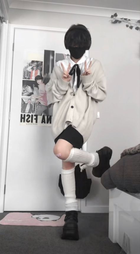 Soft Male Outfits, Cute Femboy Outfit, Feminine Boy Outfit, Fem Boy Aesthetic, Kawaii Clothes Boy, Kawaii Boy Outfits, Femboy Outfits Ideas Male, Fem Boy Outfits