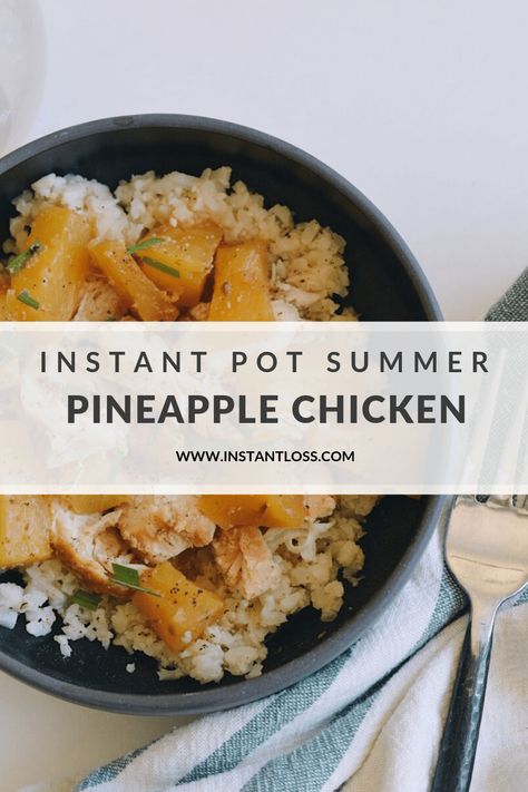 Instant Loss, Summer Pineapple, Pot Recipes Healthy, Brown Rice Recipes, Dump Meals, Pineapple Chicken, Instant Pot Dinner Recipes, Healthy Family, Instapot Recipes