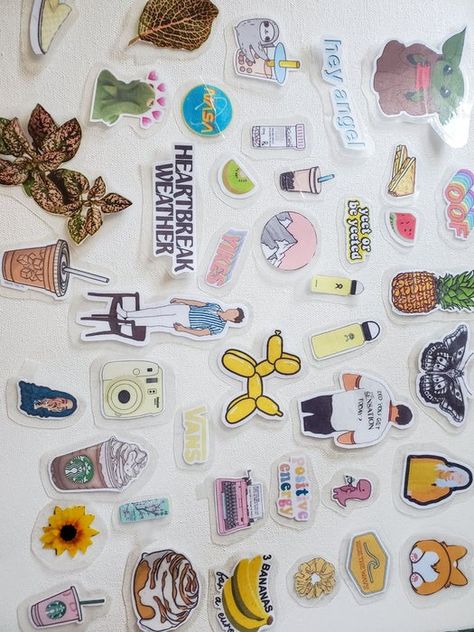 Simple DIY Stickers (without Sticker Paper) : 9 Steps - Instructables How To Make Stickers Without Wax Paper, Diy Stickers Ideas Draw, Cricket Designs, Teen Stuff, Sticker Inspo, Homemade Stickers, Diy Xmas Gifts, Stickers Design, Paintings Famous