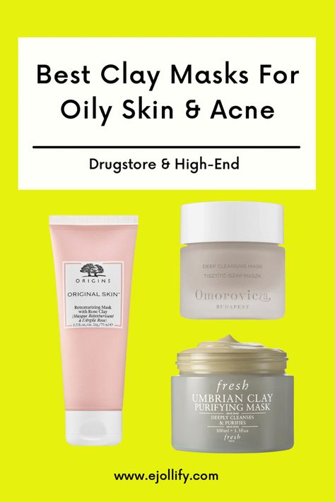 Best Clay Mask For Acne, Clay Mask For Oily Skin, Masks For Oily Skin, Best Clay Mask, Mask For Oily Skin, Korean Face Mask, 2023 Goals, Blackhead Mask, Oily Skin Acne