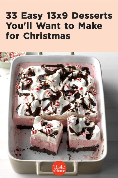 Dessert For Small Dinner Party, Easy Holiday Potluck Desserts, Christmas Dessert Recipes Peppermint, Easy Soft Desserts, Dessert Recipes Christmas Easy, Christmas Desserts Not Cookies, Last Minute Christmas Desserts, Easy Desserts Christmas Party, Good Christmas Dessert Recipes