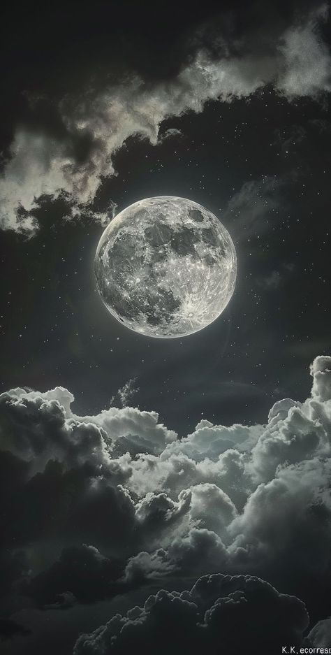 Wallpaper Backgrounds Book Aesthetic, Primary Color Wallpaper, Mysterious Wallpaper Dark, Elegant Dark Aesthetic, Tara Aesthetic, Full Moon Tattoos, Clouds At Night, Night Sky With Moon, Night Sky Drawing