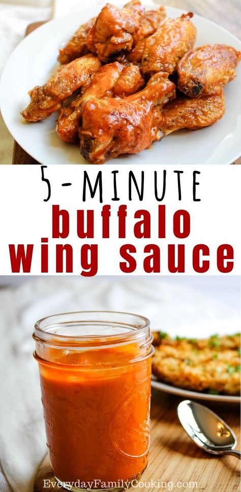 Homemade Hot Wings, Hot Wing Sauce Recipe, Best Wing Sauce, Buffalo Wings Sauce Recipe, Easy Homemade Buffalo Sauce, Chicken Wing Sauce, Perfect Chicken Wings, Homemade Wings, Chicken Wing Sauce Recipes