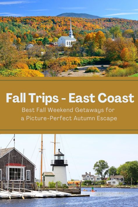 fall trip ideas East Coast Fall Vacation Ideas, Thanksgiving Getaways, Old Cities, Fall Weekend Getaway, East Coast Usa, Best Places To Vacation, Best Vacation Destinations, Fall Vacations, Fall Getaways