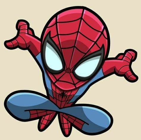 14. Chibi Spiderman, Spidey Sense, Tattoo Line Art, Iron Man Cartoon, Spiderman Tattoo, Spider Drawing, Chibi Marvel, Baby Spiderman, Spiderman Cartoon