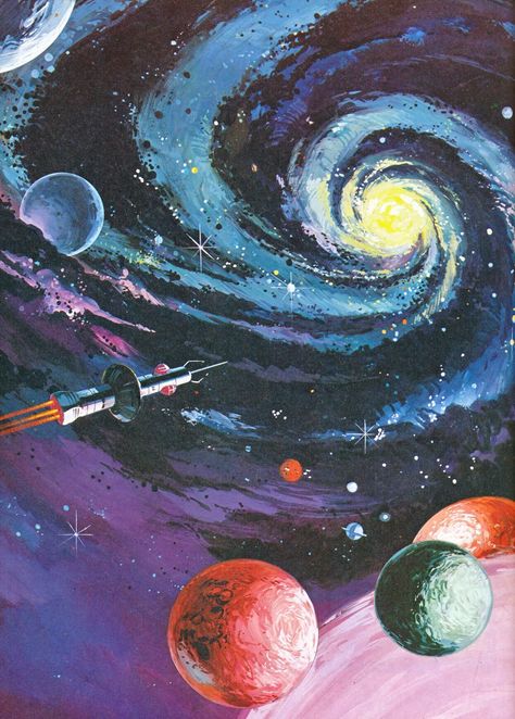 “Art from Space Wars Fact and Fiction, (Octopus UK, 1980). Art is uncredited but most likely Wilf Hardy” Art Spatial, Futurisme Retro, Wallpaper Estetika, Wallpapers Android, Space Painting, Free Phone Wallpaper, Wallpaper Android, 캐릭터 드로잉, Wallpaper Space