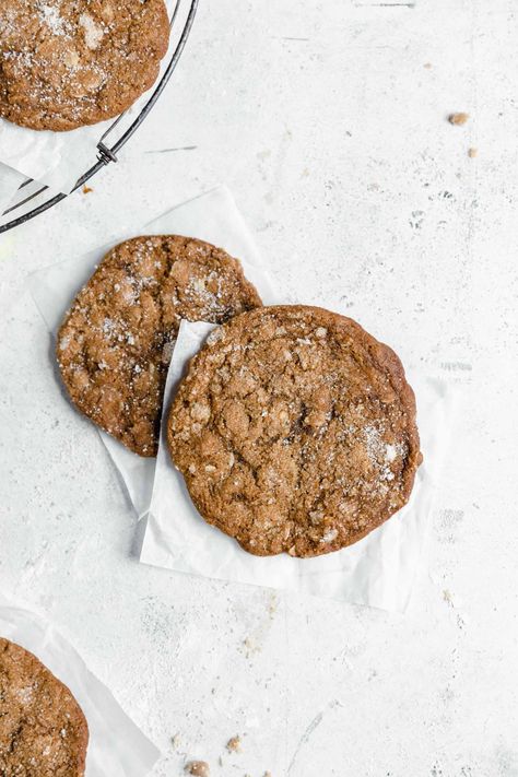 Ginger Oatmeal Molasses Cookies - Broma Bakery Oatmeal Molasses Cookies, Ginger Oatmeal, Spiced Oatmeal, Broma Bakery, Ginger Molasses Cookies, Pomegranate Molasses, Molasses Cookies, Family Eating, Ginger Cookies