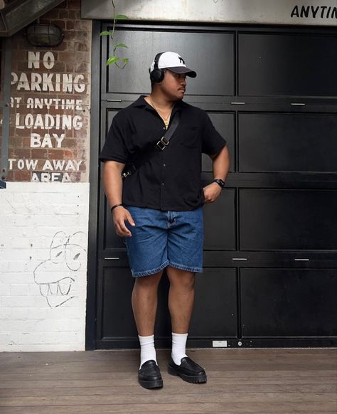 Menswear Plus Size, Plus Size Male Fashion Summer, Petite Men Fashion, Big Guy Summer Fashion, Plus Size Guys Fashion, Mid Size Men Outfits, Men’s Plus Size Summer Fashion, Chubby Guys Outfits, Midsize Men Outfits