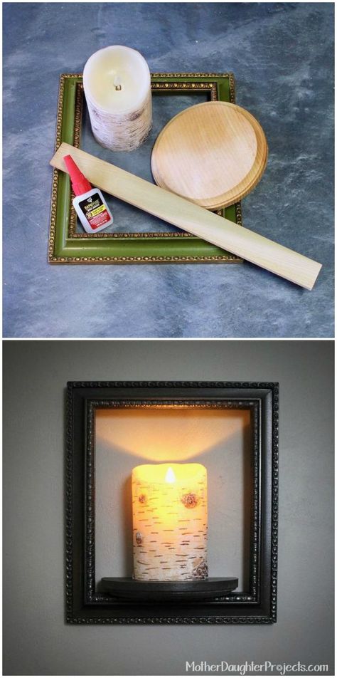 Wall Sconces Diy, Battery Powered Candles, Wall Sconces Living Room, Traditional Wall Sconces, Sconces Living Room, Candles Diy, Candles Scented, Rustic Wall Sconces, Diy Candle Holders