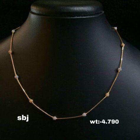 Girlish Gold Chain Design, 2 Gram Gold Chain Design, Gold Chain For Girls Design, Hearings In Gold, 5grams Gold Chain Designs, Simple Chains For Women, Simple Neck Chain Designs Gold, Girls Gold Chain Design, Gold Chain For Girls Simple