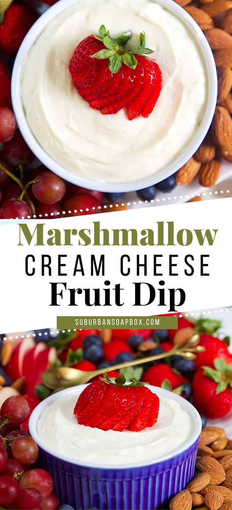 Marshmallow Dip For Fruit, Fruit Appetizers Easy, Appetizers Fruit, Easy Fruit Dip, Cream Cheese Fruit Dip, Party Fruit, Party Snacks Easy, Fruit Appetizers, Fruit Dips Recipes