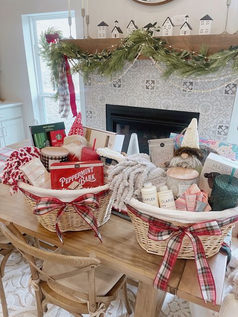 Walmart Christmas Gift Guides and My Favorite Things Gift Baskets - My Texas House My Favorite Things Gift, Xmas Gift Baskets, Diy Christmas Baskets, Walmart Christmas, Girly Christmas Gifts, Christmas Gift Baskets Diy, Christmas Gift Hampers, My Texas House, Holiday Baskets