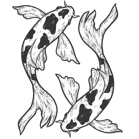 Vector un pez koi blanco y negro con una... | Premium Vector #Freepik #vector #koi #clipart #peces-koi #ilustraciones Koi Fish Vector, Black And White Koi Fish, Clay Painting, Wood Burn Designs, Fish Vector, Koi Carp, Kindle Cover, Black Aesthetic Wallpaper, Ink Illustrations