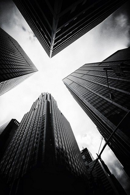 Skyscrapers in black and white, Resort 2012/13: Zoom Tall Buildings, Black White Photos, Urban Photography, Black And White Pictures, Bw Photo, Metropolis, Beautiful Photography, White Photography, Black And White Photography